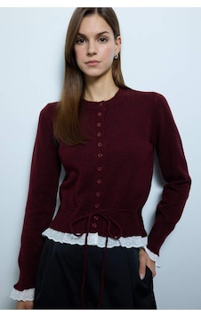 Defacto Slım Fıt Hırka G9990ax26spbr115 Bordo-br115 Defacto Slım Fıt Hırka G9990ax26spbr115 Bordo-br115