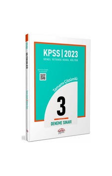 Kpss Genel Yetenek Genel Kültür Tamamı Çözümlü Fasikül 3 Deneme Sınavı