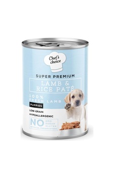 Yavru Köpekler İçin, Hipoalerjenik, Kuzu Etli Ve Pirinçli Ezme, 400 G X 12 Adet