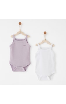 Andywawa Bebek Body 2 Parça Tank Body Anw-ac26760 Beyaz-lila Andywawa Bebek Body 2 Parça Tank Body Anw-ac26760 Beyaz-lila