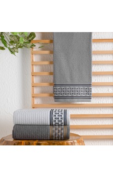Schafer Home Plain Jakarlı Havlu 70x140-gri Gri Schafer Home Plain Jakarlı Havlu 70x140-gri Gri