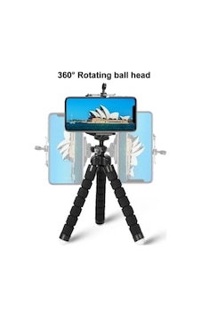 Süngerli Akrobat Ahtapot Tripod Esnek Telefon Tutucu Stand 3 Ayaklı