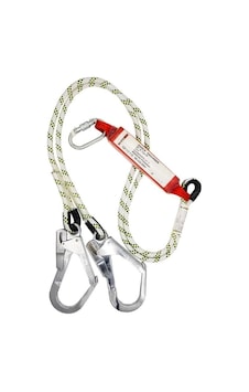 Çift Bacaklı Şok Emicili Lanyard Büyük Kancalı Çift Bacaklı Şok Emicili Lanyard Büyük Kancalı