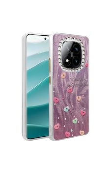 Newface - 375 - Xiaomi Redmi Note 14 Pro 5g Kılıf Blade Aynalı Desenli Kapak - - Csmo-tex - Desen 8 Diğer