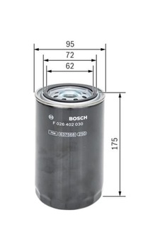 BOSCH F026402030 Dizel Filtre
