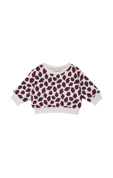 Antebies Organik Gots Sertifikalı Çilek Tarlası Desenli, Uzun Kollu, Ribanalı Bebek Sweatshirtü Bordo Antebies Organik Gots Sertifikalı Çilek Tarlası Desenli, Uzun Kollu, Ribanalı Bebek Sweatshirtü Bordo