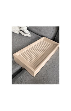 Koltuk Arası Tepsi Organizer Kumanda Standi 25x14 Cm Krem Krem Koltuk Arası Tepsi Organizer Kumanda Standi 25x14 Cm Krem Krem