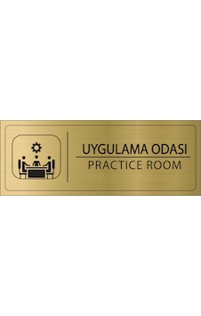 Mayeka Uygulama Odası İsimlik Altın Metal Kapı İsimliği Levhası Yönlendirme Tabelası Mayeka Uygulama Odası İsimlik Altın Metal Kapı İsimliği Levhası Yönlendirme Tabelası
