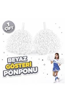 1 - 650 - Çift 2 Adet Beyaz Renk 23 Nisan 19 Mayıs 29 Ekim Okul Gösteri Ponponları - Csmo-tex - Ekstra Dolgun 1 - 650 - Çift 2 Adet Beyaz Renk 23 Nisan 19 Mayıs 29 Ekim Okul Gösteri Ponponları - Csmo-tex - Ekstra Dolgun