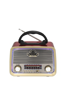 Işıklı Şarjlı Nostaljik Radyo Usb/sd/mp3/bluetooth Işıklı Şarjlı Nostaljik Radyo Usb/sd/mp3/bluetooth
