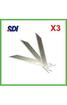 Vaveni Sdı 1361 Çelik Maket Bıçağı Falçata Ucu Yedeği 9mm 30 Derece Küçük 30'lu Arz Vaveni Sdı 1361 Çelik Maket Bıçağı Falçata Ucu Yedeği 9mm 30 Derece Küçük 30'lu Arz