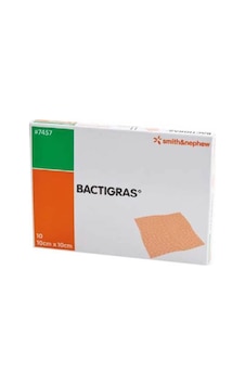 Bactigras 10X10 Bactıgras Antiseptik Tül Sargı Yara 10 Adet Bactigras 10X10 Bactıgras Antiseptik Tül Sargı Yara 10 Adet