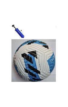 Keufman Lisanslı 4 Astar El Dikişli 410 Gram Soft Futbol Topu ... Açık Mavi - Beyaz
