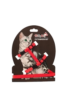Pettagart Ayarlanabilir Kedi Göğüs Tasma Seti Kırmızı 10 Mm 110 Cm Pettagart Ayarlanabilir Kedi Göğüs Tasma Seti Kırmızı 10 Mm 110 Cm