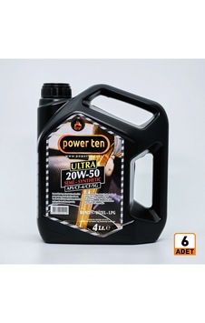 Power Ten 0w50 Motor Yağı 4 Litre 6 Adet 1 Koli Power Ten 0w50 Motor Yağı 4 Litre 6 Adet 1 Koli