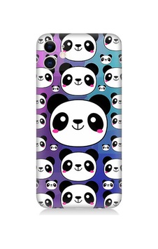 Apple Uyumlu iPhone 11 Silikon Kılıf Sevimli Pandalar Apple Uyumlu iPhone 11 Silikon Kılıf Sevimli Pandalar