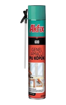 Akfix 600 Genel Amaçlı Pu Köpük 750 ml / 600 gr Akfix 600 Genel Amaçlı Pu Köpük 750 ml / 600 gr