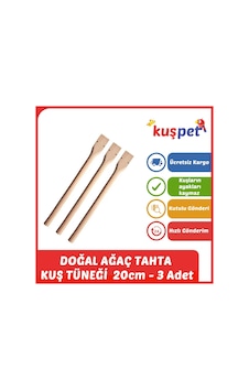 Doğal Tahta Kuş Tüneği Tünek 20cm - 3 Adet Doğal Tahta Kuş Tüneği Tünek 20cm - 3 Adet