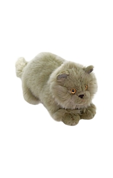 Animals Of The World Yatan Gri Kedi Peluş Oyuncak 26cm Animals Of The World Yatan Gri Kedi Peluş Oyuncak 26cm