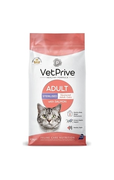 Vet Prive Kısırlaştırılmış Somonlu Yetişkin Kedi Maması 10 KG Vet Prive Kısırlaştırılmış Somonlu Yetişkin Kedi Maması 10 KG