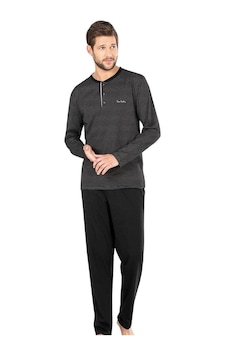 Pierre Cardin Erkek Penye Çizgili Pijama Lacivert 001 Siyah S Pierre Cardin Erkek Penye Çizgili Pijama Lacivert 001 Siyah S
