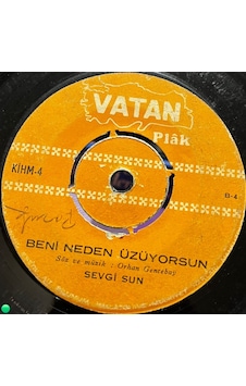 Sevgi Sun - Kader Ayırdı Bizi / Beni Neden Üzüyorsun Vatan Plak Kihm-4