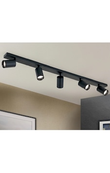 Mylights 120 Cm Modern Plofonyer Beşli Led Spot Tavan Avize Tasarruflu Led Ampul Kafe Mutfak Koridor Siyah Mylights 120 Cm Modern Plofonyer Beşli Led Spot Tavan Avize Tasarruflu Led Ampul Kafe Mutfak Koridor Siyah