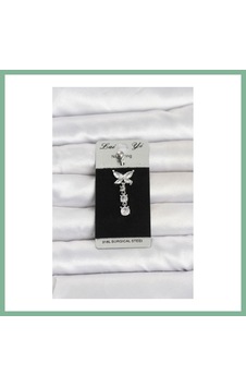 Bşkvirgo 316l Cerrahi Çelik Sallantılı Kelebek Model Göbek Piercing Bsk2026 Bşkvirgo 316l Cerrahi Çelik Sallantılı Kelebek Model Göbek Piercing Bsk2026