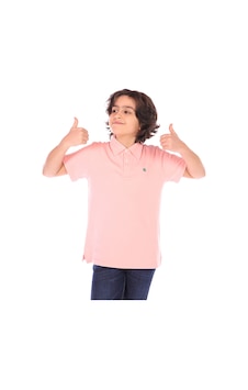 Toontoy Kids Toontoy Erkek Çocuk Polo Yaka Düğmeli Kısa Kollu Tişört Somon Toontoy Kids Toontoy Erkek Çocuk Polo Yaka Düğmeli Kısa Kollu Tişört Somon