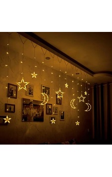 Ay Yıldız Perde Led Gün Işığı Mz-16-10 Ay Yıldız Perde Led Gün Işığı Mz-16-10