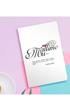 Kişiye Özel Mânâ Muallime Beyaz Defter Kişiye Özel Mânâ Muallime Beyaz Defter
