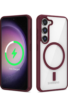 Galaxy S22 Plus Uyumlu Magsafe Wireless Şarj Özellikli Silikon Ege Kılıf-koy Koyu Kırmızı Koyu Kırmızı Galaxy S22 Plus Uyumlu Magsafe Wireless Şarj Özellikli Silikon Ege Kılıf-koy Koyu Kırmızı Koyu Kırmızı