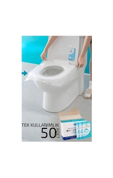 Klozet Kapağı Kılıfı Hijyenik Seyahat Tek Kullanımlık Klozet Wc Örtüsü 50 Adet 720809 Beyaz Klozet Kapağı Kılıfı Hijyenik Seyahat Tek Kullanımlık Klozet Wc Örtüsü 50 Adet 720809 Beyaz
