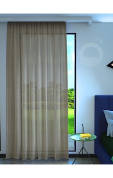 Hasır Rengi Keten Görünümlü Ekstraforlu Tül Perde Linen Touch Serisi Hasır Rengi Hasır Rengi Keten Görünümlü Ekstraforlu Tül Perde Linen Touch Serisi Hasır Rengi
