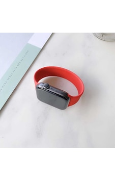 Watch Ultra 49mm Kordon Uyumlu Krd-31 Solo Loop Large Strap Kayış Ogaa- Kırmızı Watch Ultra 49mm Kordon Uyumlu Krd-31 Solo Loop Large Strap Kayış Ogaa- Kırmızı
