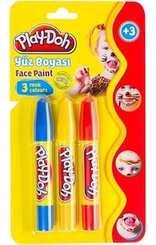 Play-doh 3 Renk Yüz Boyası