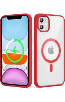 Apple Uyumlu iPhone 11 Kılıf M-safe Wireless Şarj Özellikli Silikon Zore Ege Kapak Kırmızı Apple Uyumlu iPhone 11 Kılıf M-safe Wireless Şarj Özellikli Silikon Zore Ege Kapak Kırmızı