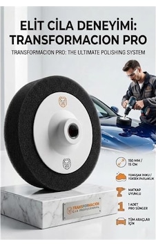 Cila Süngeri 150mm - Yumuşak Siyah Finishing Pedi Wax Ve Hare Giderme 723113