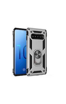 Samsung Galaxy Uyumlu S10 Kılıf Tank Zırh Yüzüklü Mıknatıslı Standlı Kapak Vega Samsung Galaxy Uyumlu S10 Kılıf Tank Zırh Yüzüklü Mıknatıslı Standlı Kapak Vega