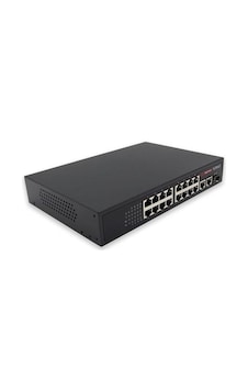 Wellbox 16+2 POE Switch 16 Port + 2 Uplink 100 Mbit Switch