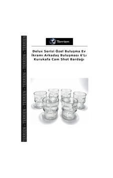 Delux Serisi Özel Buluşma Ev İkramı Arkadaş Buluşması 6'lı Kurukafa Cam Shot Bardağı Delux Serisi Özel Buluşma Ev İkramı Arkadaş Buluşması 6'lı Kurukafa Cam Shot Bardağı