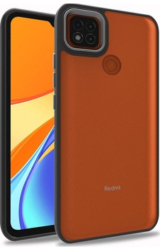 Xiaomi Redmi 9c Kılıf Zore Flora Kapak Siyah