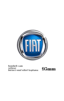 Fiat Logo Panjur Arması Nikel Yuvarlak Orta Boy 9,5cm Mavi ZUM Fiat Logo Panjur Arması Nikel Yuvarlak Orta Boy 9,5cm Mavi ZUM