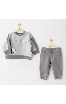 Andywawa 2'li Bebek Takım Ac26027 Gri Andywawa 2'li Bebek Takım Ac26027 Gri