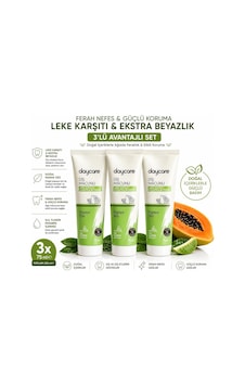 Papaya Özlü Glutensiz Diş Macunu 3'lü Papaya Özlü Glutensiz Diş Macunu 3'lü