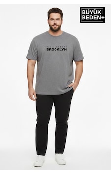 Superlife Erkek Büyük Beden Willamsburg Brooklyn Baskılı 3xl-6xl Bisiklet Yaka Tshırt Spr26bts510-16 Gri Melanj Superlife Erkek Büyük Beden Willamsburg Brooklyn Baskılı 3xl-6xl Bisiklet Yaka Tshırt Spr26bts510-16 Gri Melanj