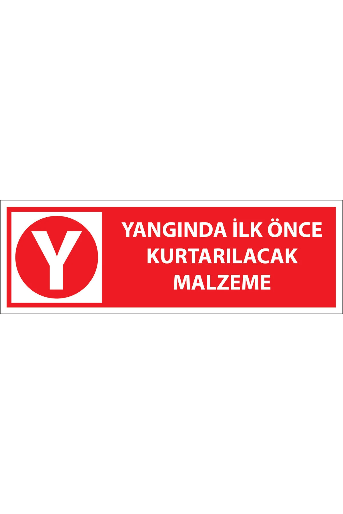 Yangın Uyarı Etiketi Kırmızı Yangın Uyarı Etiketi Kırmızı