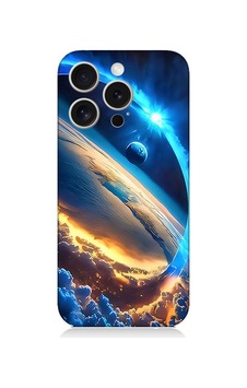 Apple Uyumlu iPhone 15 Pro Max Gezegen Halkası Desenli Silikon Kılıf Silikon Apple Uyumlu iPhone 15 Pro Max Gezegen Halkası Desenli Silikon Kılıf Silikon