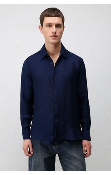Antioch Crinkled Relax Fit Erkek Gömlek Lacivert Antioch Crinkled Relax Fit Erkek Gömlek Lacivert