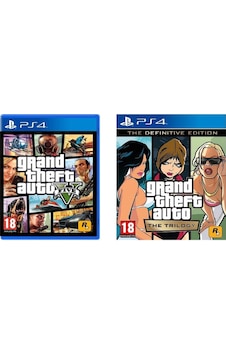 GTA 5 + GTA The Trilogy The Definitive Edition PS4 Oyun GTA 5 + GTA The Trilogy The Definitive Edition PS4 Oyun
